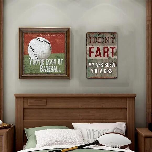 Metal Tin Sign • I Didn’t Fart • My Ass Blew You A Kiss • Humorous •Funny •Retro - Picture 2 of 11